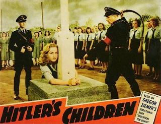public bondage and whipping in anti-nazi movie