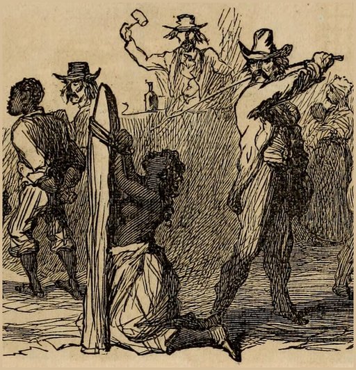 American slaves in bondage as drawn by abolitionists