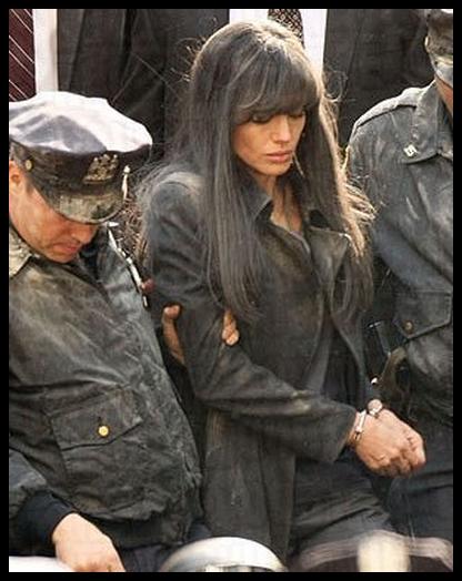 Angelina Jolie in handcuffs