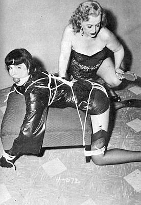 Betty Page in bondage