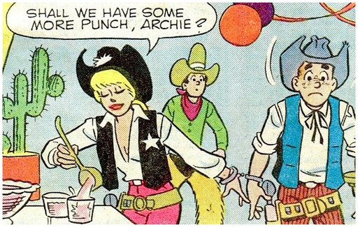 sheriff betty handcuffed to cowboy archie