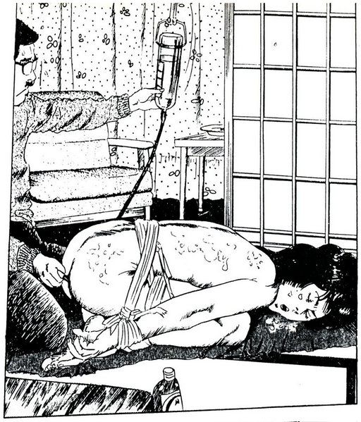 japanese manga bondage enema