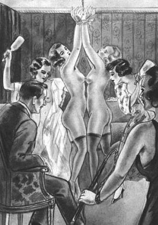 spanking party art