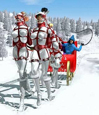 pony girls at christmas
