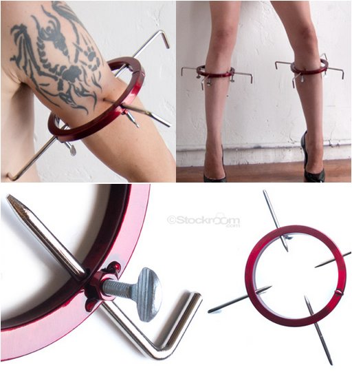 \"The Debilitator\" immobilizing bondage devices from Sex and Metal at The Stockroom