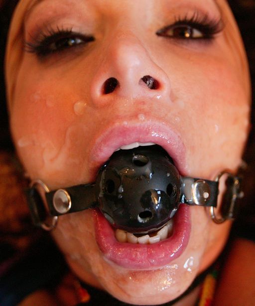 jism-glazed ball gag