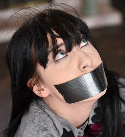 beautiful goth charlotte sartre gagged