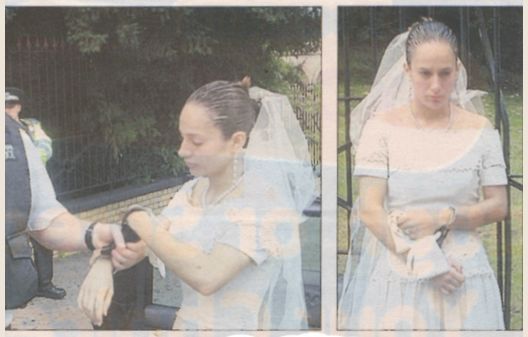 bride in handcuffs