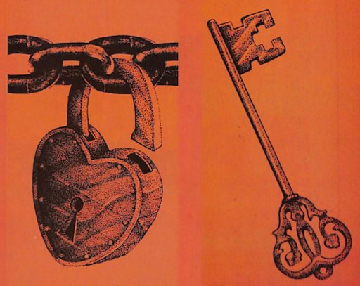 bondage clip art padlock and key