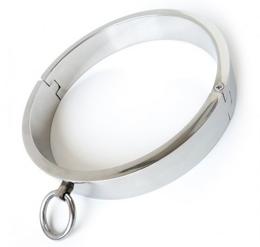 stainless steel heavy slave/dungeon collar