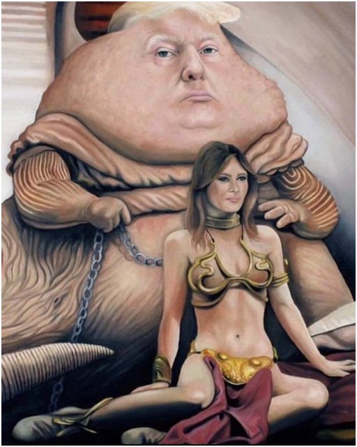 Slave Melania and Donald the Hutt