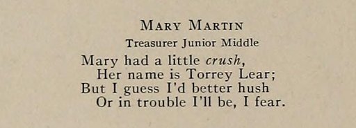 mary martin had a crush on mary lear