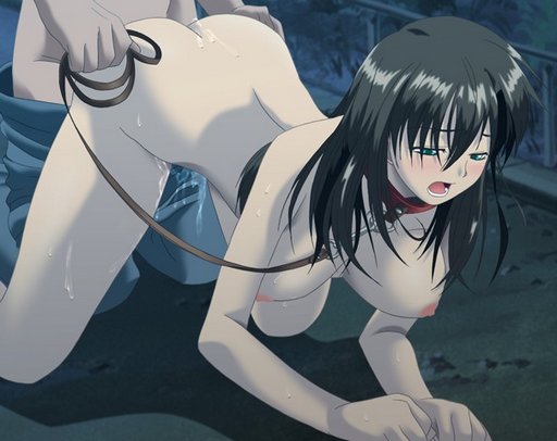 anime sex with a girl on a leash