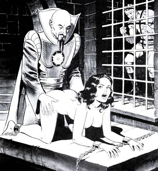 ming the merciless fucking a chained captive from behind