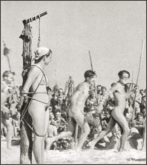 bondage sacrifice among the tribal nudists