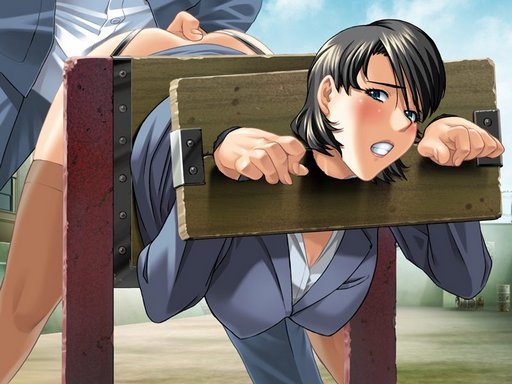 businesswoman fucked in the public pillory