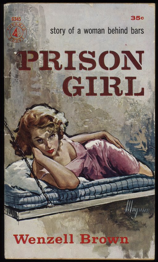 prison girl pulp novel cover