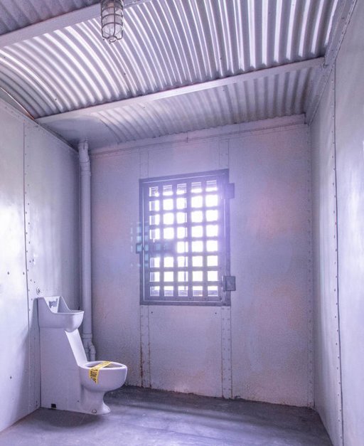 prison toilet in private cell