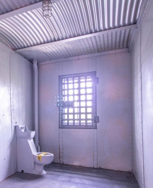 prison toilet in private cell