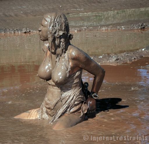 rain degrey after being forcibly submerged in a muddy hog wallow