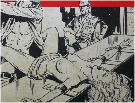 Nazi bondage sex interrogation and/or drinking party