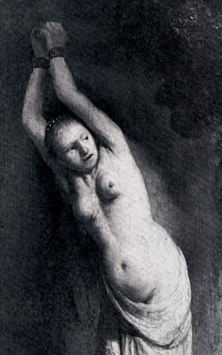 andromeda in chains by rembrandt