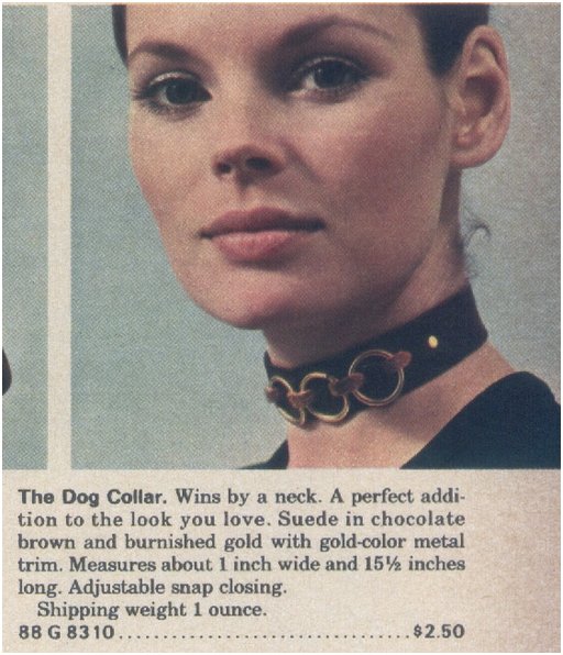 kinky dog collar in the sears catalog