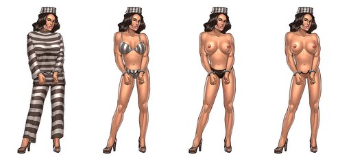naked convict from Sex Gangsters game
