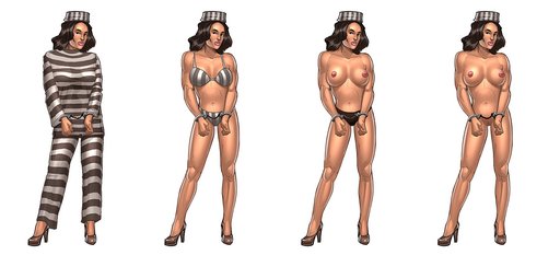 naked convict from Sex Gangsters game