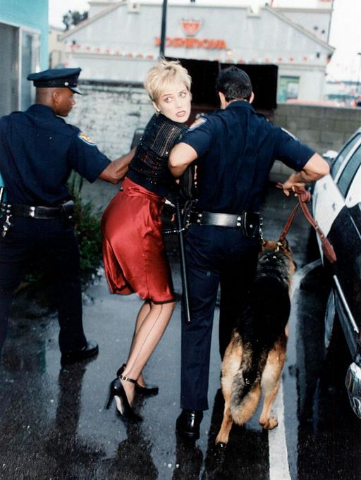 sharon stone is under arrest