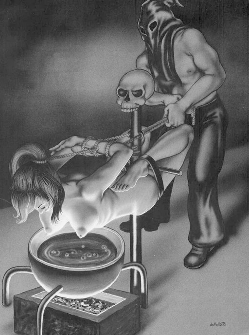 nipple-steaming bondage cult