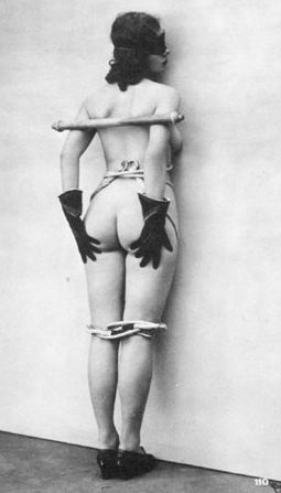 blindfolded in vintage bondage