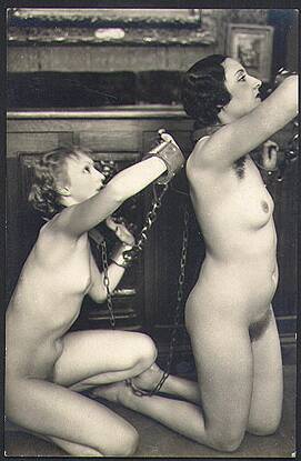 chained nude slave women