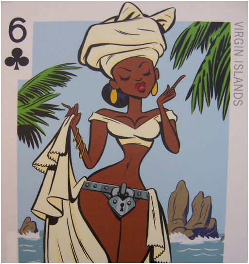 virgin islands chastity belt playing card