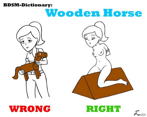 wooden horse visual definition
